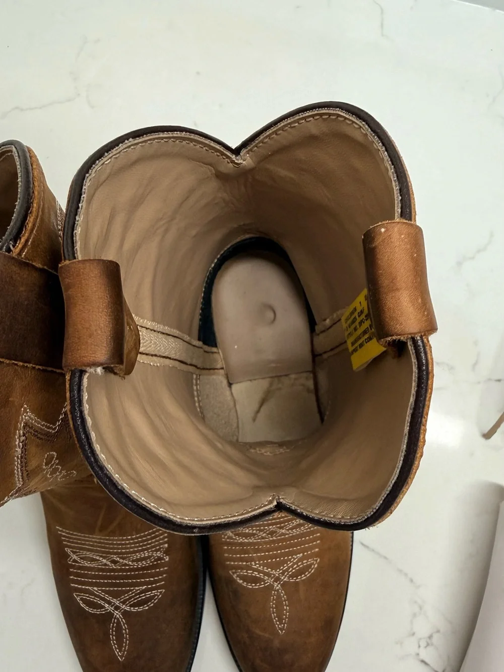 Classic Brown Western Cowboy Boots - Like New w/ Box